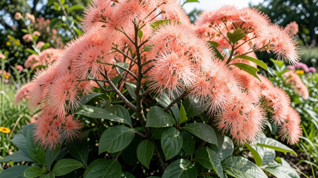 Spirea with Coral Pink Flower Clusters