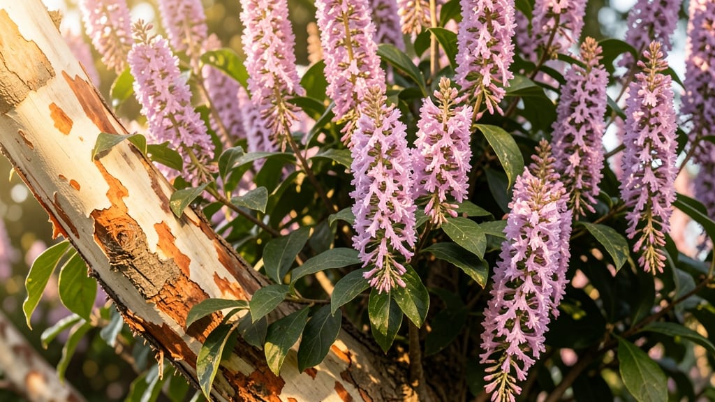 Crapemyrtle with Lavender Flower Spikes
