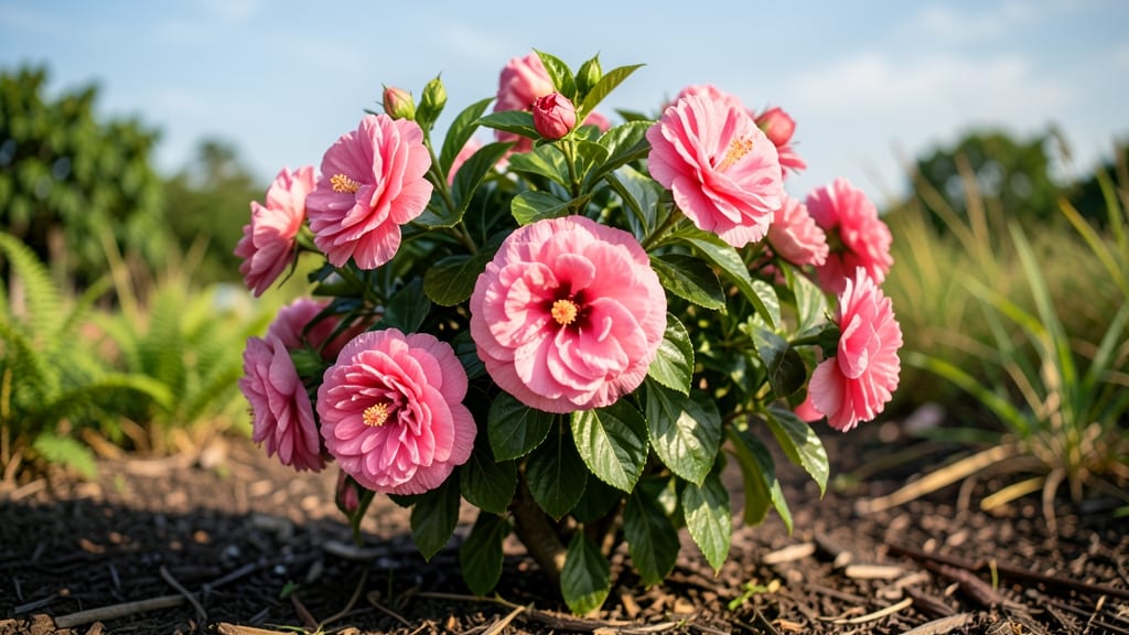 Double Bloom Hibiscus: Fragrant Purple Spikes That Rebound After Frost Damage