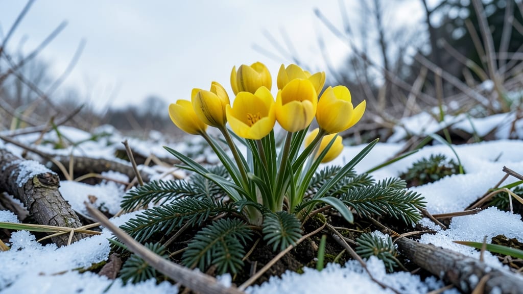 Winter Aconite: Bright Yellow Cheer in Early Winter