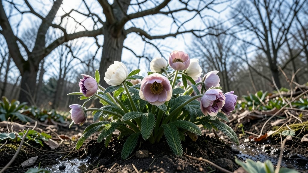 Hellebore Winter Rose: Evergreen Blooms in Shade