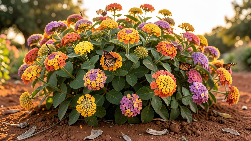 Lantana's Multicolored Clusters for Butterfly Gardens