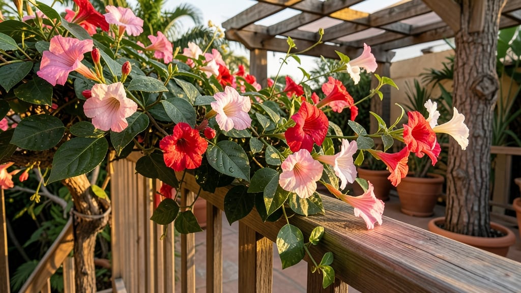 Mandevilla Vine for Tropical Year-Round Beauty