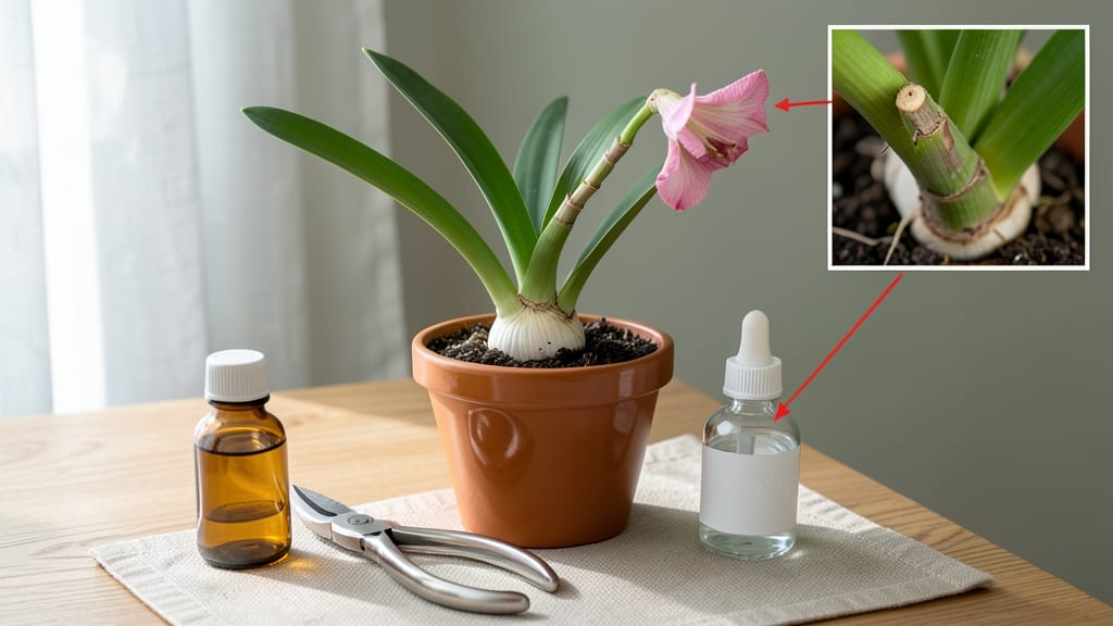 Rebloom Amaryllis After Flowering: Precision Cutting Guide for Next Season’s Blooms