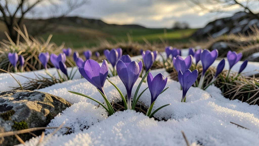 Crocus: Tiny Purple Jewels of Early Spring