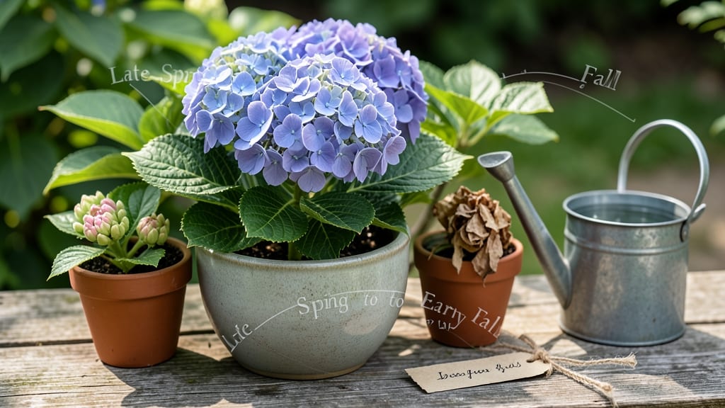 How Long Do Hydrangeas Bloom in Pots: Season-Long Secrets for Container Growers