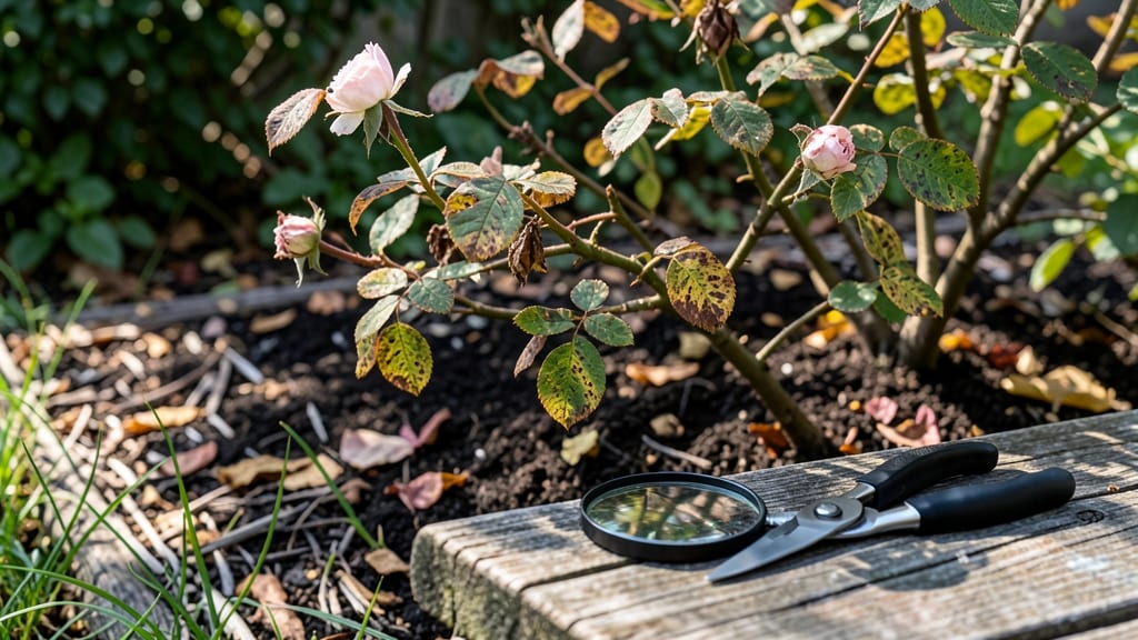 Light Brown Spots on Rose Leaves: Fungal Blight Diagnosis and Organic Cure