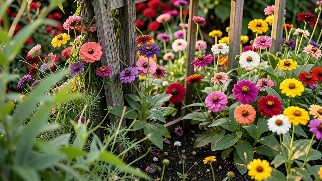 Zinnias' Endless Rainbow for Cut Flowers