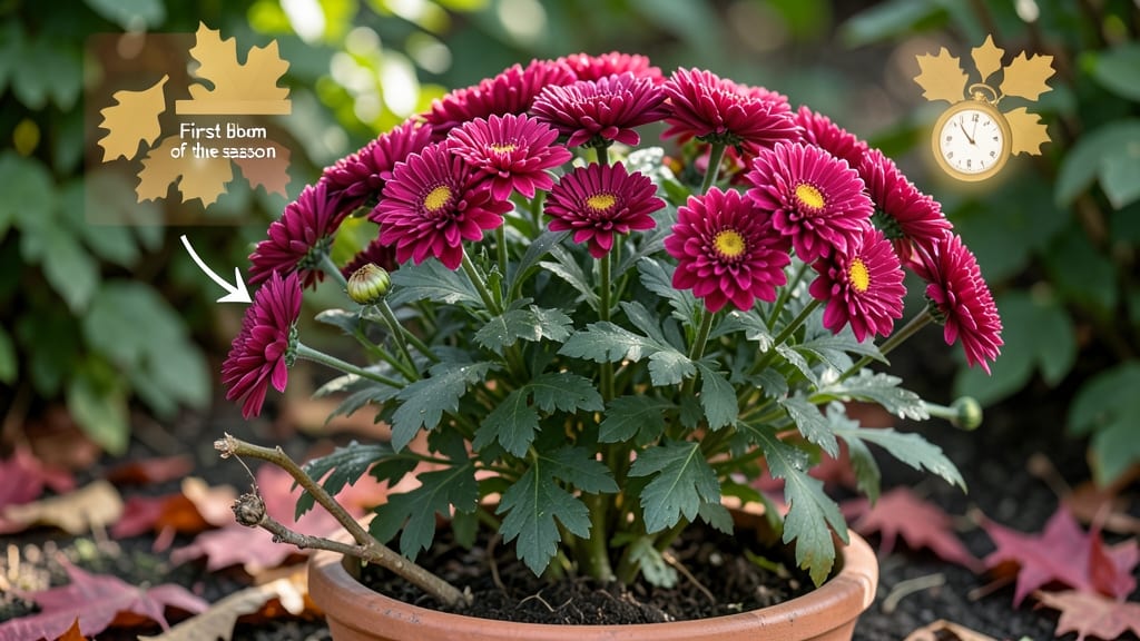 Do Mums Only Bloom Once per Season: Exact Variety Rules and Rebloom Exceptions