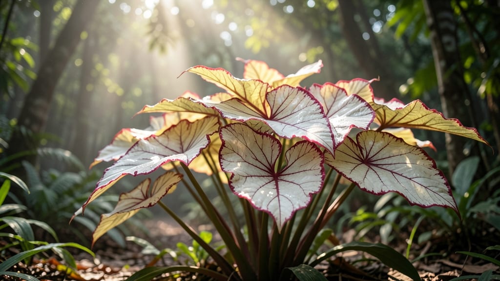 Caladium Bicolor White Queen