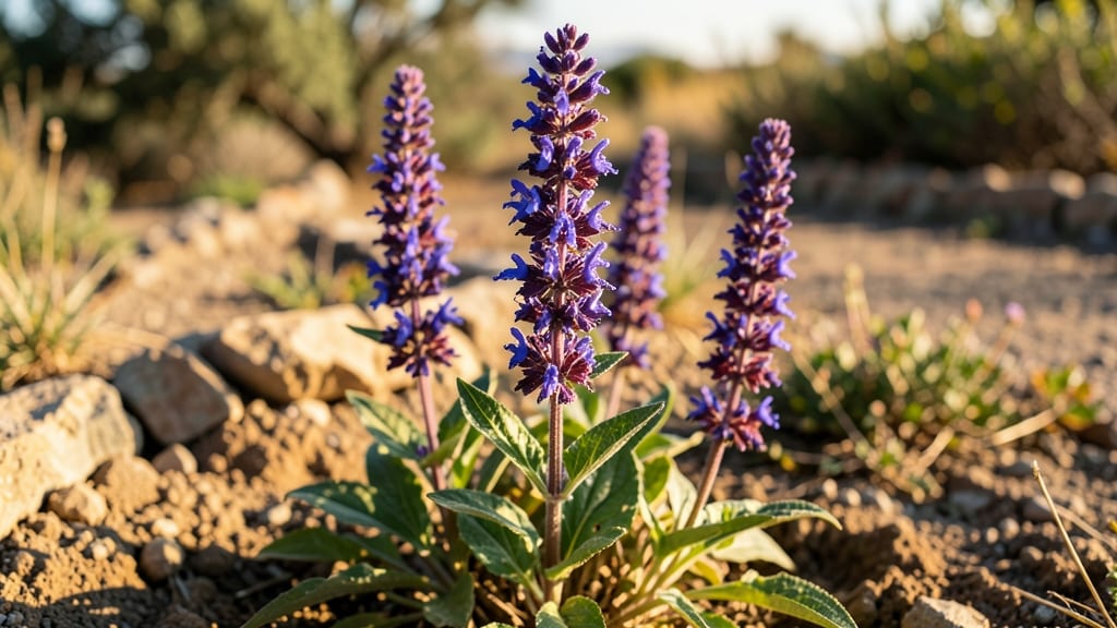 Salvia Flowers with Drought-Proof Beauty