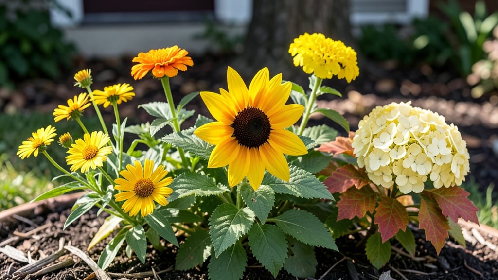 Yellow Bloom Flowers: Heat-Triggered Purple Spikes That Rebound After Frost
