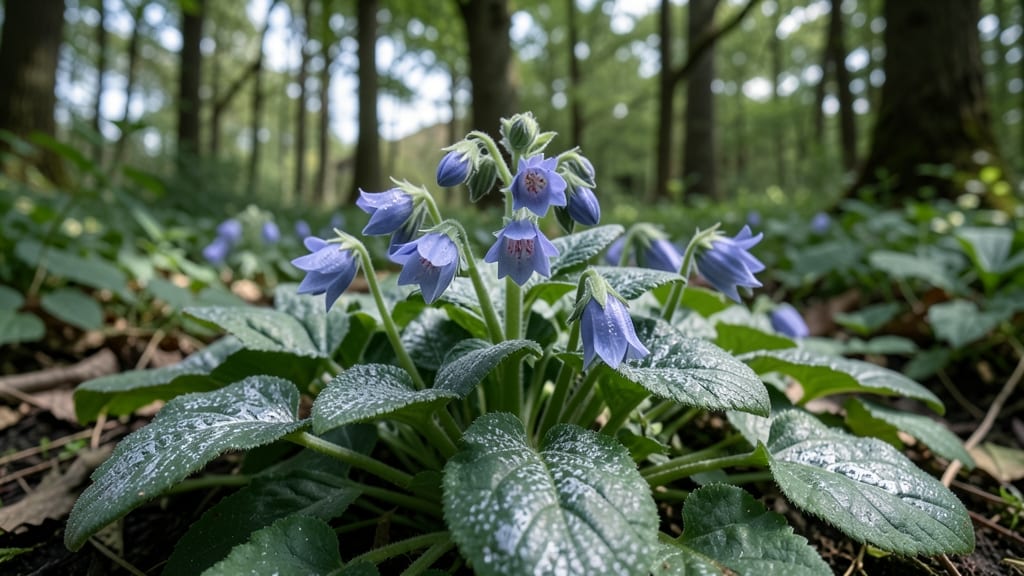 Lungwort: Unique Spotted Leaves with Blue Flowers